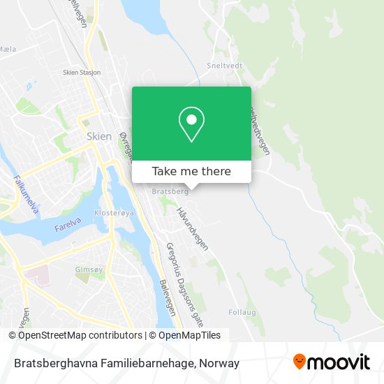 Bratsberghavna Familiebarnehage map