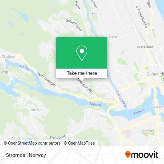 Strømdal map