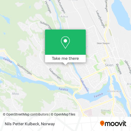Nils Petter Kulbeck map