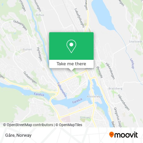 Gåre map