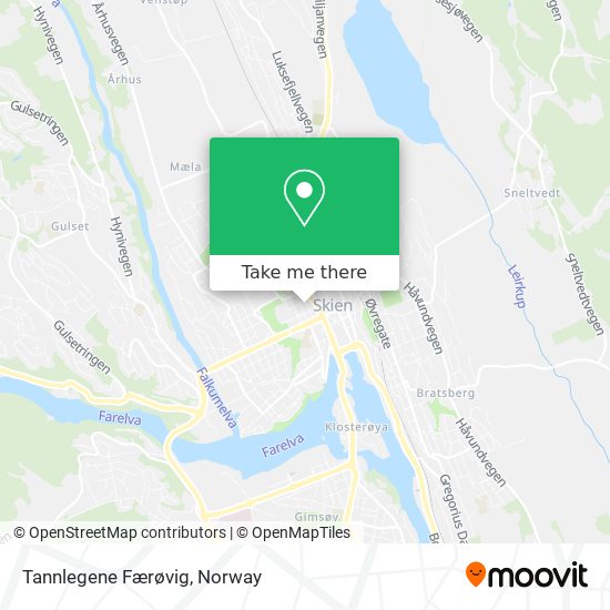 Tannlegene Færøvig map