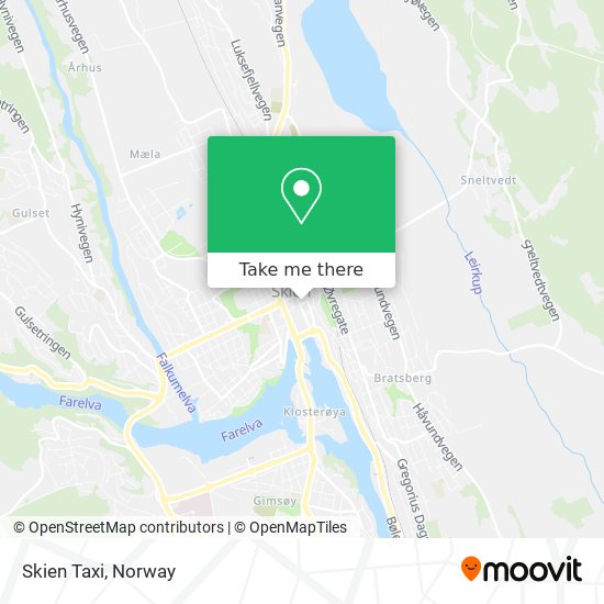 Skien Taxi map