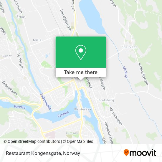 Restaurant Kongensgate map