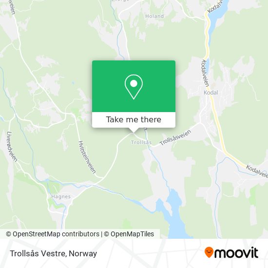 Trollsås Vestre map