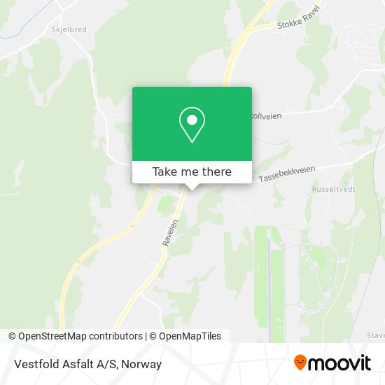 Vestfold Asfalt A/S map