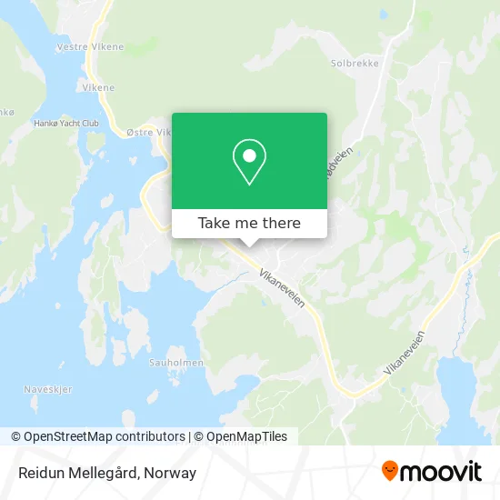 Reidun Mellegård map