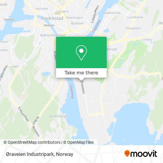 Øraveien Industripark map