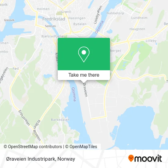 Øraveien Industripark map