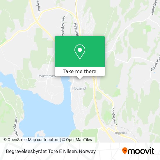 Begravelsesbyrået Tore E Nilsen map