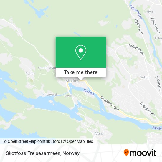 Skotfoss Frelsesarmeen map