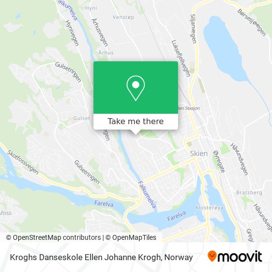 Kroghs Danseskole Ellen Johanne Krogh map