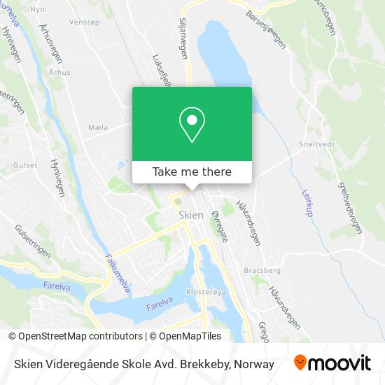 Skien Videregående Skole Avd. Brekkeby map