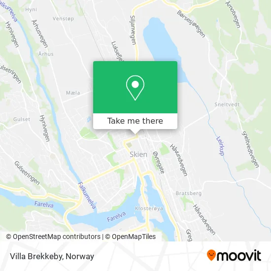 Villa Brekkeby map