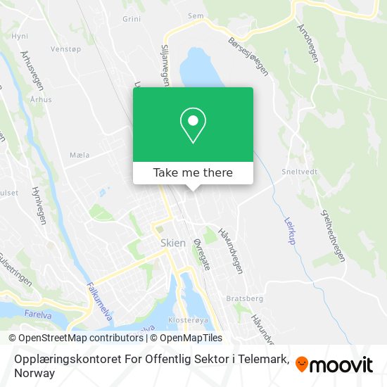 Opplæringskontoret For Offentlig Sektor i Telemark map