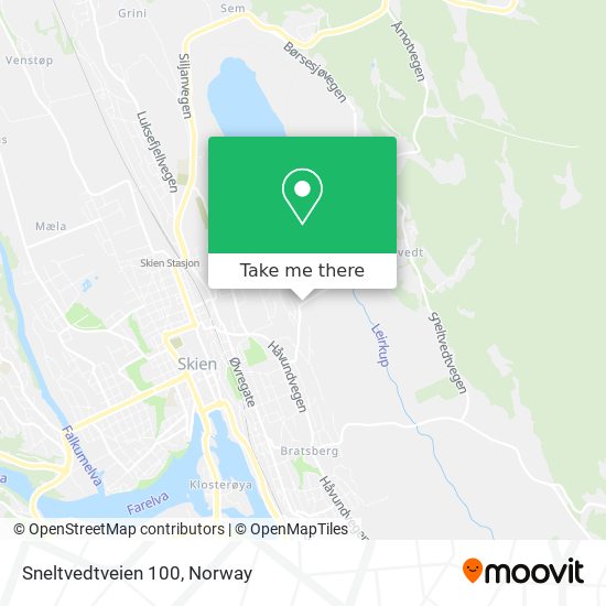 Sneltvedtveien 100 map