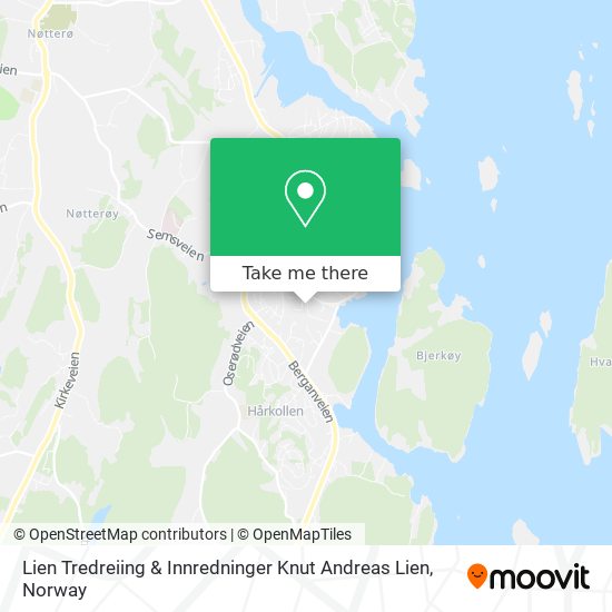Lien Tredreiing & Innredninger Knut Andreas Lien map