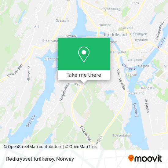 Rødkrysset Kråkerøy map