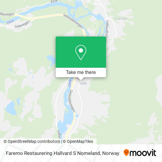 Faremo Restaurering Hallvard S Nomeland map