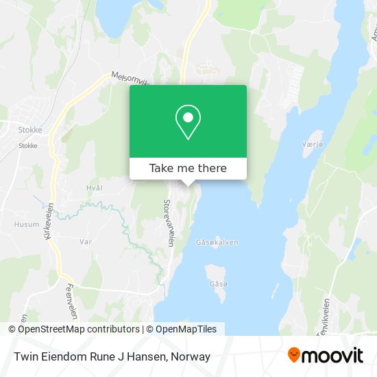 Twin Eiendom Rune J Hansen map