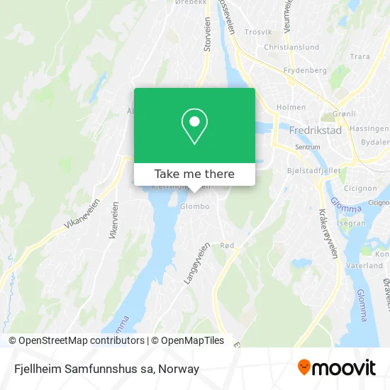 Fjellheim Samfunnshus sa map