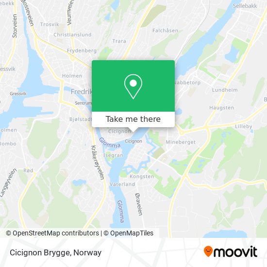 Cicignon Brygge map