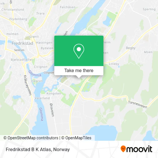 Fredrikstad B K Atlas map