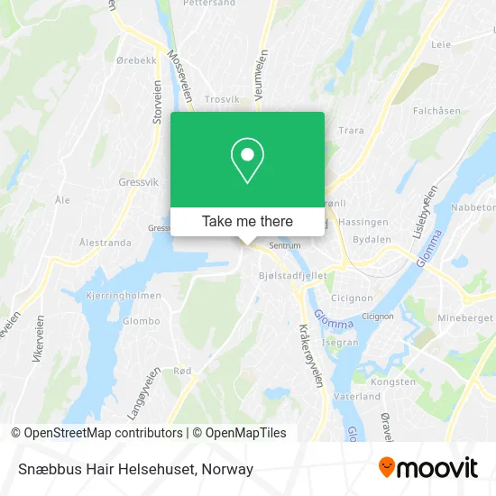 Snæbbus Hair Helsehuset map