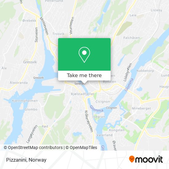 Pizzanini map
