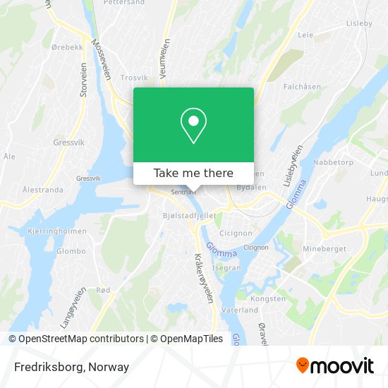 Fredriksborg map