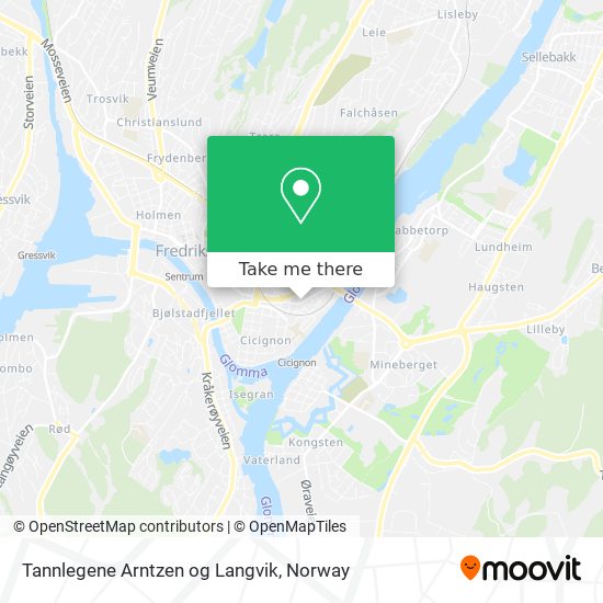 Tannlegene Arntzen og Langvik map