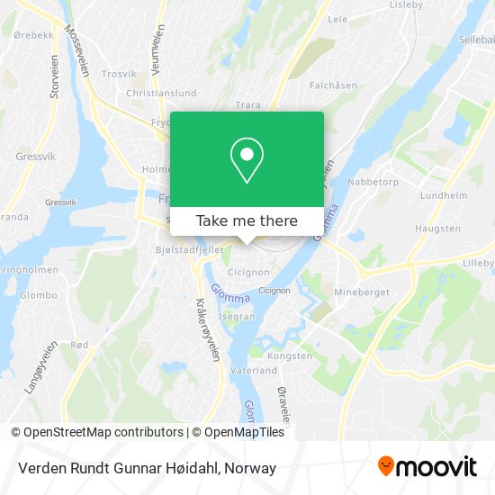 Verden Rundt Gunnar Høidahl map