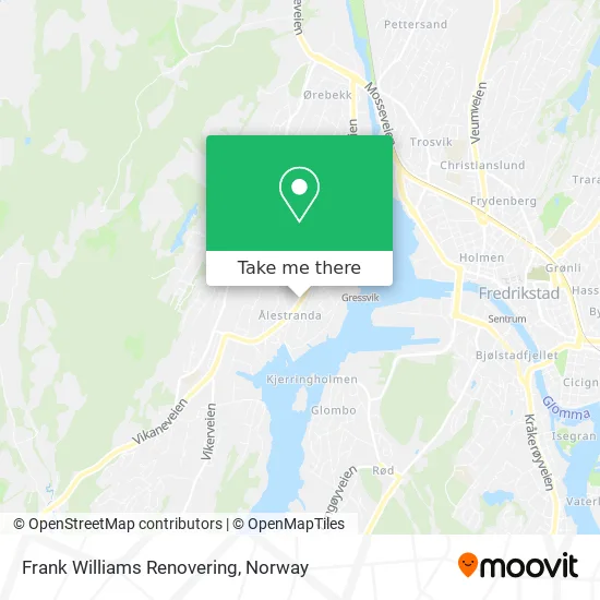 Frank Williams Renovering map