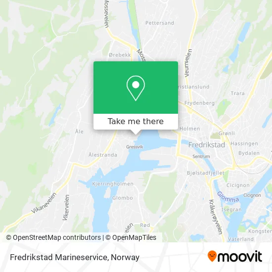 Fredrikstad Marineservice map
