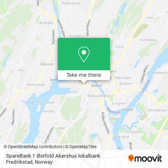 SpareBank 1 Østfold Akershus lokalbank Fredrikstad map
