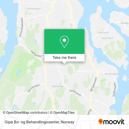 Gipø Bo- og Behandlingssenter map
