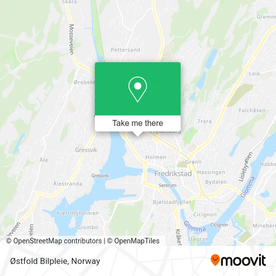 Østfold Bilpleie map