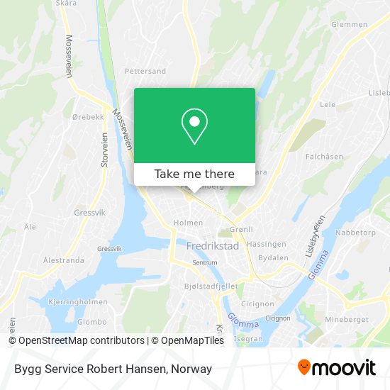 Bygg Service Robert Hansen map
