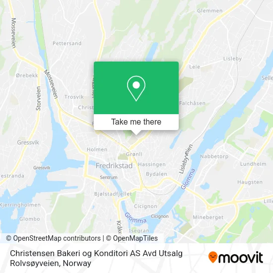 Christensen Bakeri og Konditori AS Avd Utsalg Rolvsøyveien map