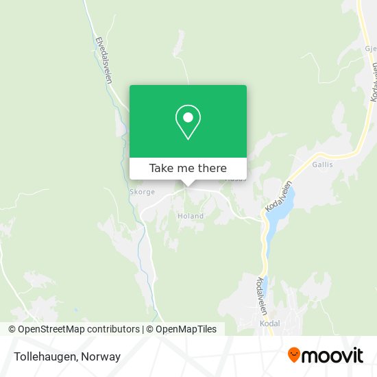 Tollehaugen map