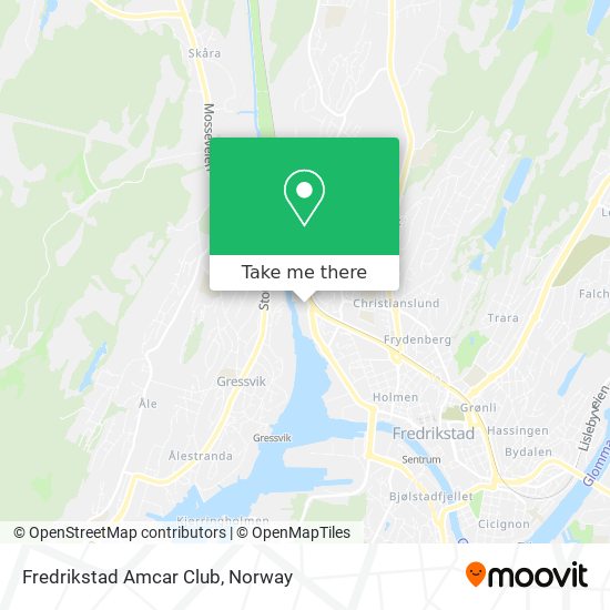 Fredrikstad Amcar Club map