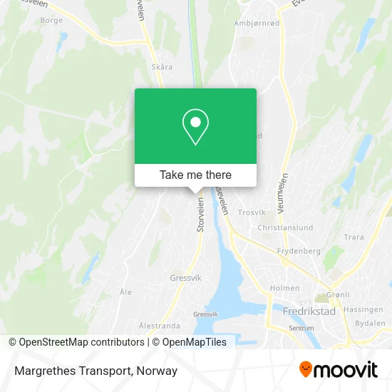Margrethes Transport map