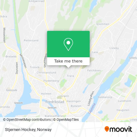 Stjernen Hockey map