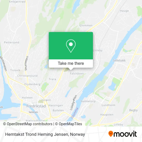 Hemtakst Trond Heming Jensen map