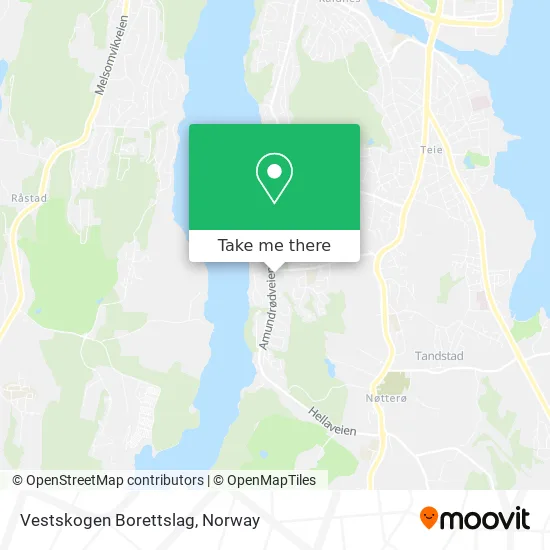 Vestskogen Borettslag map