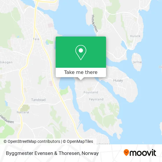 Byggmester Evensen & Thoresen map