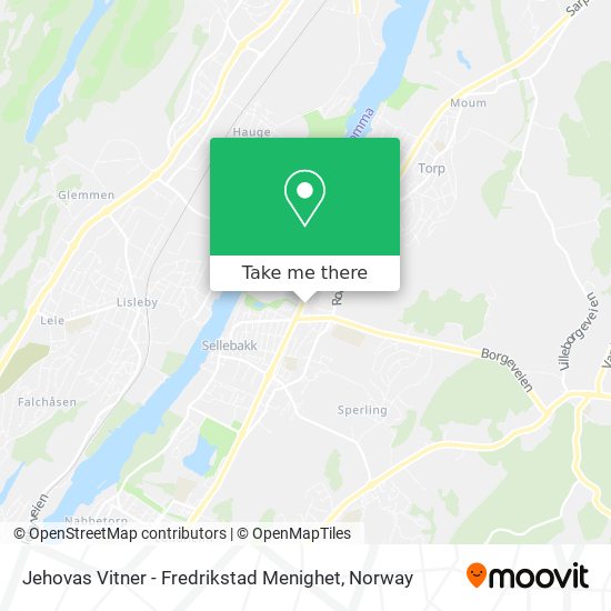 Jehovas Vitner - Fredrikstad Menighet map