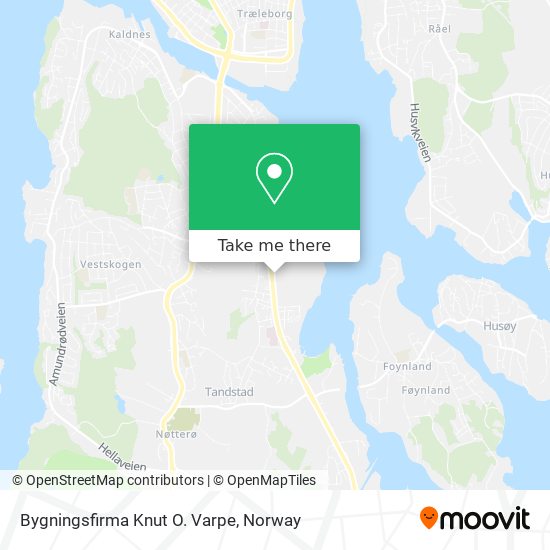 Bygningsfirma Knut O. Varpe map