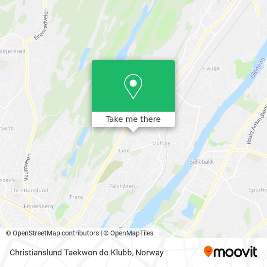 Christianslund Taekwon do Klubb map