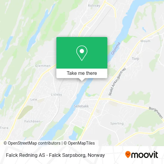 Falck Redning AS - Falck Sarpsborg map