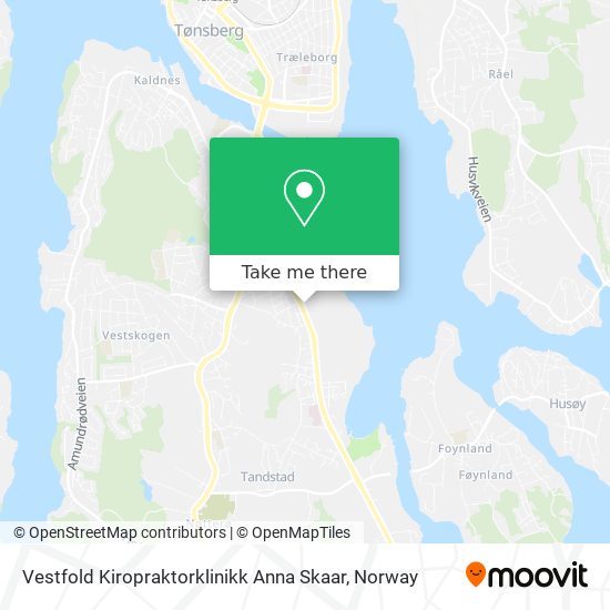 Vestfold Kiropraktorklinikk Anna Skaar map